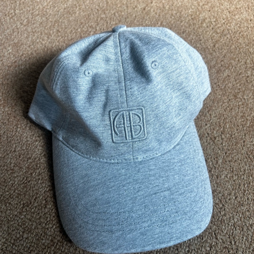 Anine Bing Gray AB Logo Baseball Cap